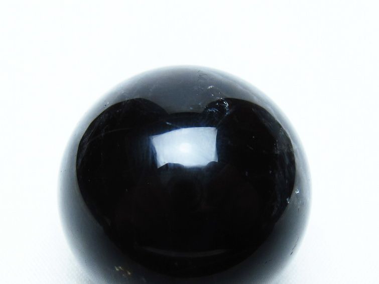 モリオン 丸玉 35mm 黒水晶 スフィア 置物 一点物 141-8032