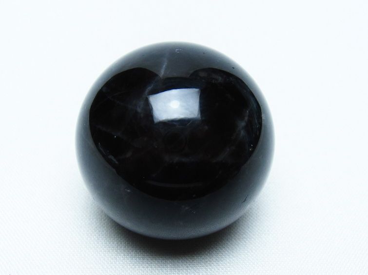 モリオン 丸玉 35mm 黒水晶 スフィア 置物 一点物 141-8033