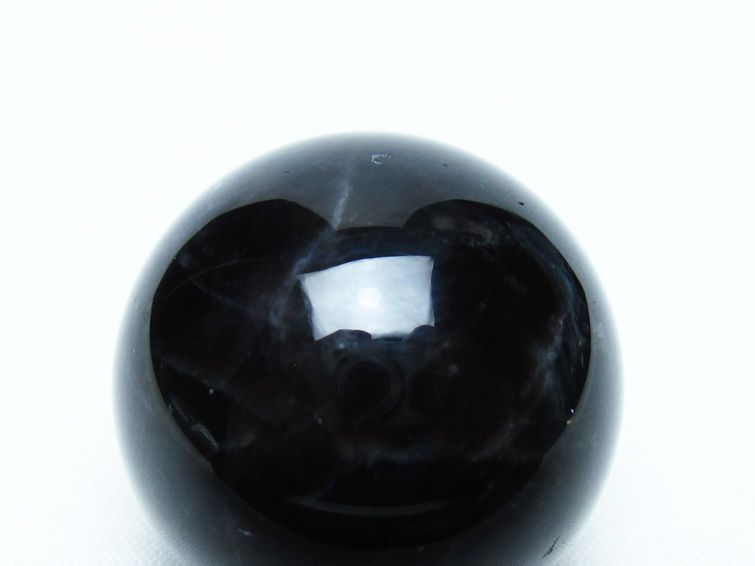 モリオン 丸玉 35mm 黒水晶 スフィア 置物 一点物 141-8033