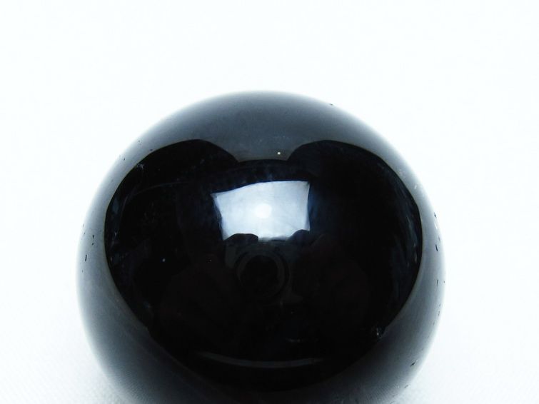 モリオン 丸玉 35mm 黒水晶 スフィア 置物 一点物 141-8034