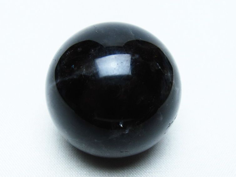 モリオン 丸玉 35mm 黒水晶 スフィア 置物 一点物 141-8035