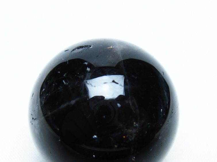 モリオン 丸玉 35mm 黒水晶 スフィア 置物 一点物 141-8036