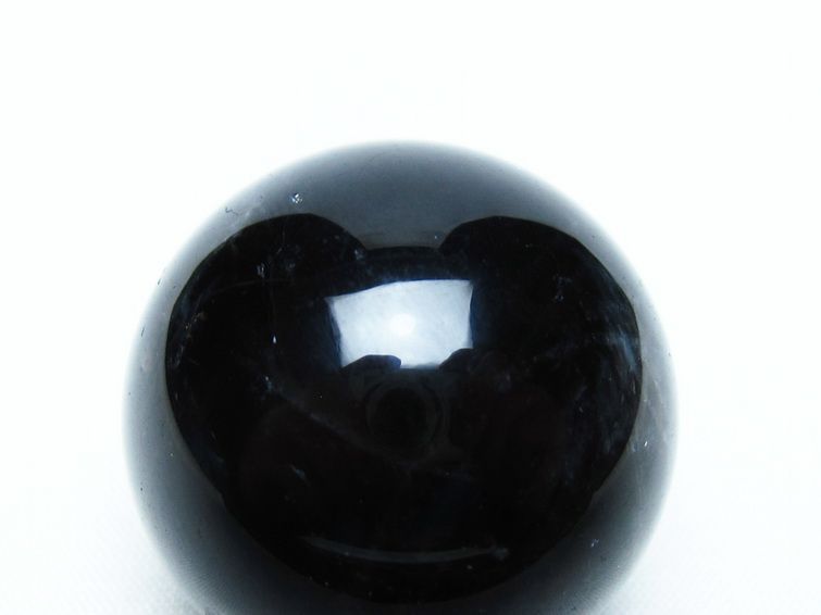 モリオン 丸玉 35mm 黒水晶 スフィア 置物 一点物 141-8037