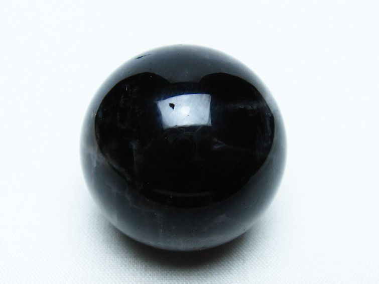 モリオン 丸玉 35mm 黒水晶 スフィア 置物 一点物 141-8038