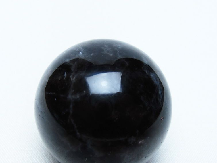 モリオン 丸玉 35mm 黒水晶 スフィア 置物 一点物 141-8039