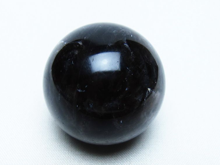 モリオン 丸玉 35mm 黒水晶 スフィア 置物 一点物 141-8040