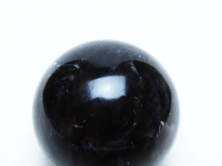 モリオン 丸玉 35mm 黒水晶 スフィア 置物 一点物 141-8040