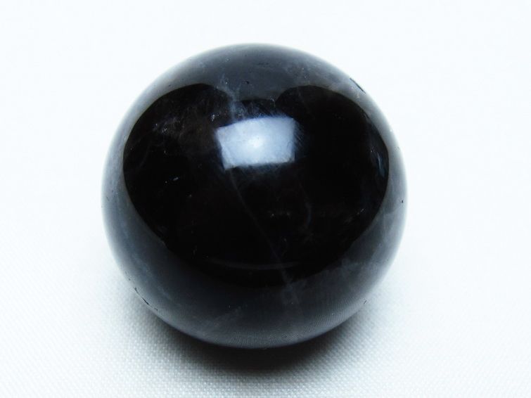 モリオン 丸玉 35mm 黒水晶 スフィア 置物 一点物 141-8041