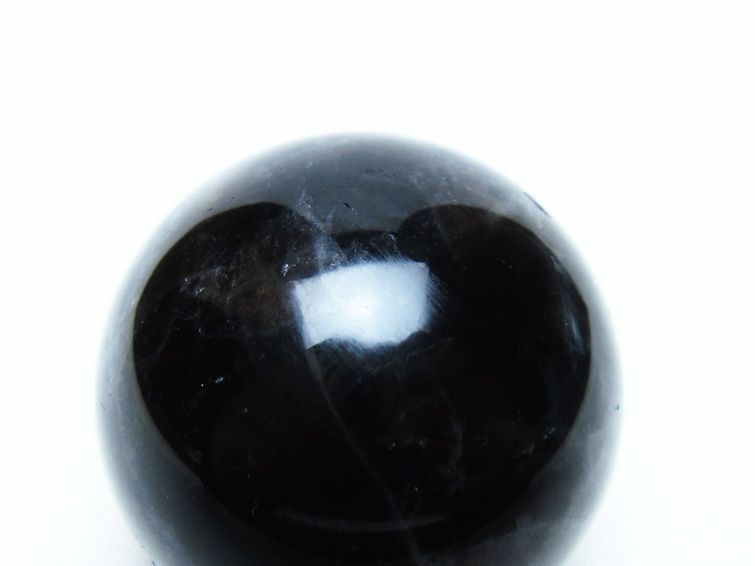 モリオン 丸玉 35mm 黒水晶 スフィア 置物 一点物 141-8041