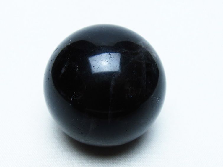 モリオン 丸玉 35mm 黒水晶 スフィア 置物 一点物 141-8042