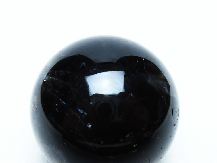 モリオン 丸玉 35mm 黒水晶 スフィア 置物 一点物 141-8044