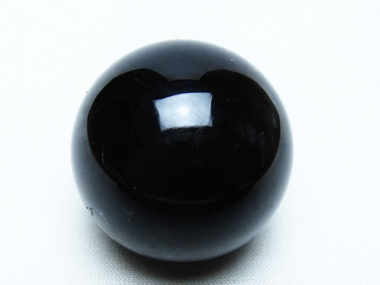 モリオン 丸玉 35mm 黒水晶 スフィア 置物 一点物 141-8045