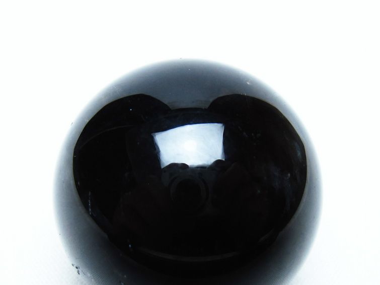 モリオン 丸玉 35mm 黒水晶 スフィア 置物 一点物 141-8045