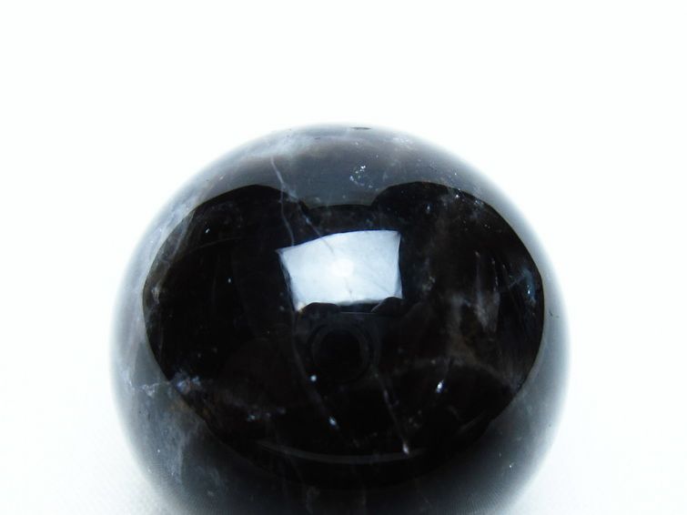 モリオン 丸玉 35mm 黒水晶 スフィア 置物 一点物 141-8046