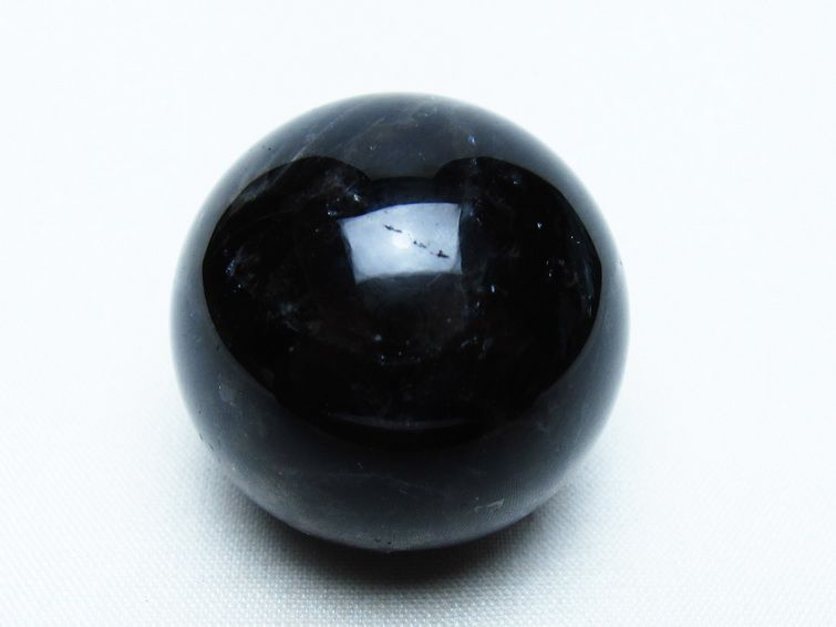 モリオン 丸玉 35mm 黒水晶 スフィア 置物 一点物 141-8047