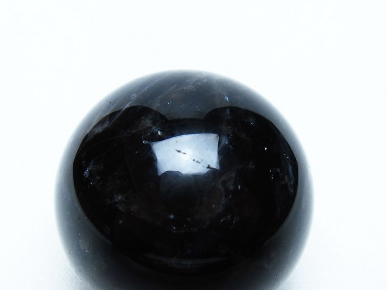 モリオン 丸玉 35mm 黒水晶 スフィア 置物 一点物 141-8047