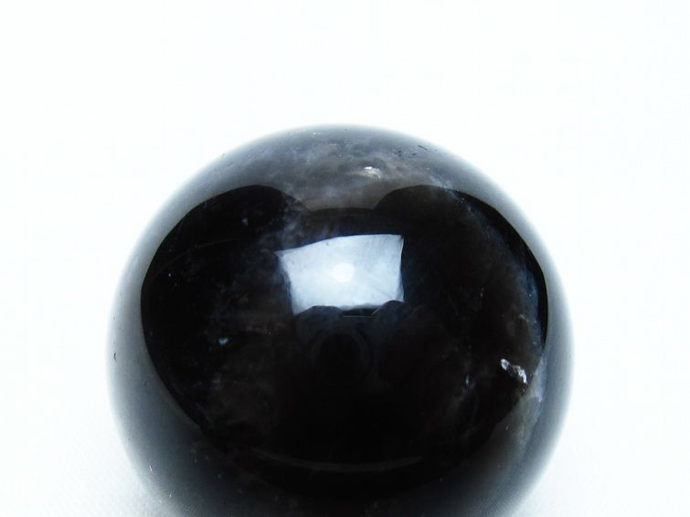モリオン 丸玉 36mm 黒水晶 スフィア 置物 一点物 141-8050