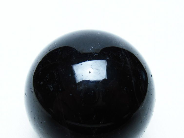 モリオン 丸玉 36mm 黒水晶 スフィア 置物 一点物 141-8052