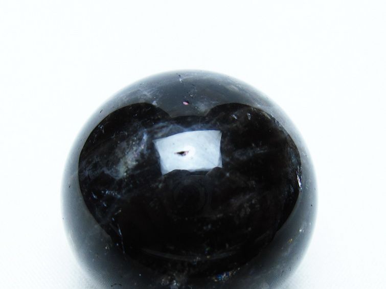 モリオン 丸玉 36mm 黒水晶 スフィア 置物 一点物 141-8053