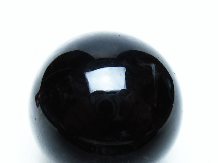 モリオン 丸玉 36mm 黒水晶 スフィア 置物 一点物 141-8054