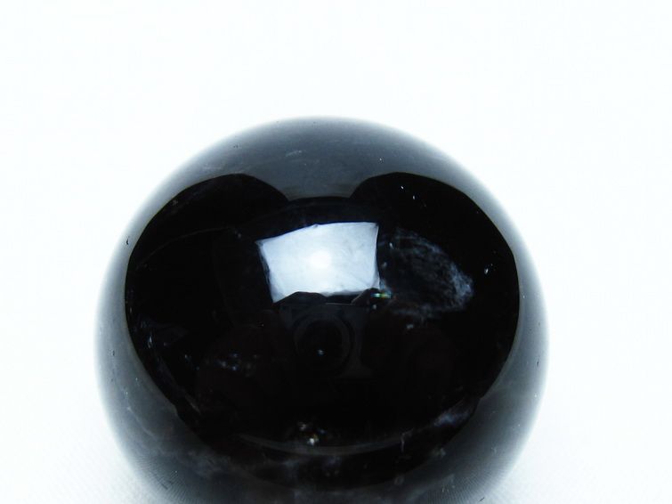 モリオン 丸玉 36mm 黒水晶 スフィア 置物 一点物 141-8056