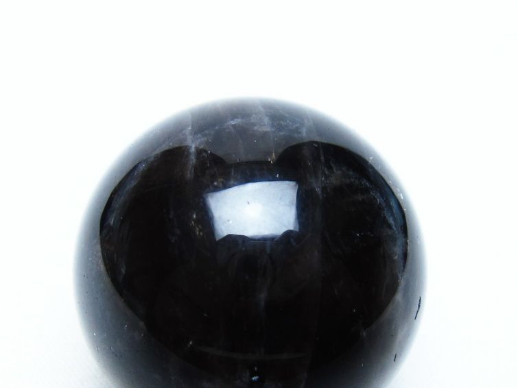 モリオン 丸玉 36mm 黒水晶 スフィア 置物 一点物 141-8060