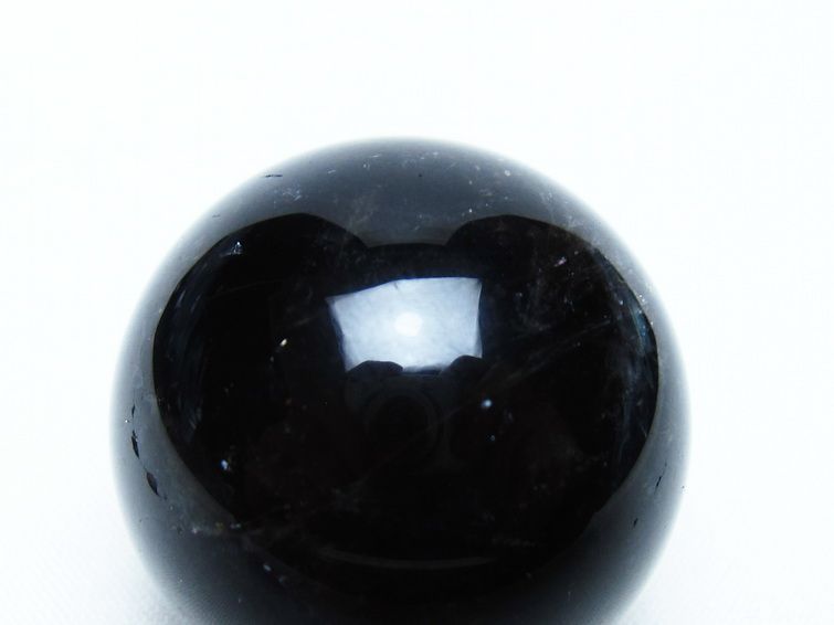 モリオン 丸玉 36mm 黒水晶 スフィア 置物 一点物 141-8062