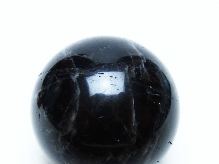 モリオン 丸玉 36mm 黒水晶 スフィア 置物 一点物 141-8063