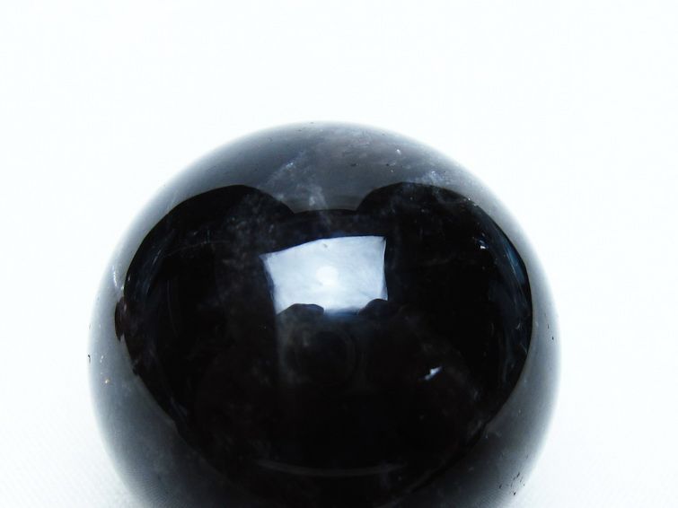 モリオン 丸玉 36mm 黒水晶 スフィア 置物 一点物 141-8065
