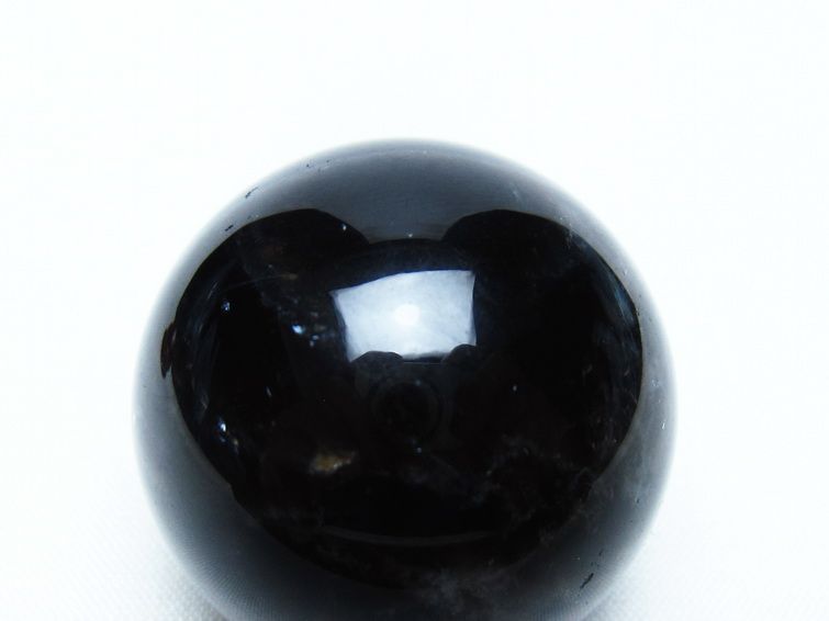 モリオン 丸玉 36mm 黒水晶 スフィア 置物 一点物 141-8066