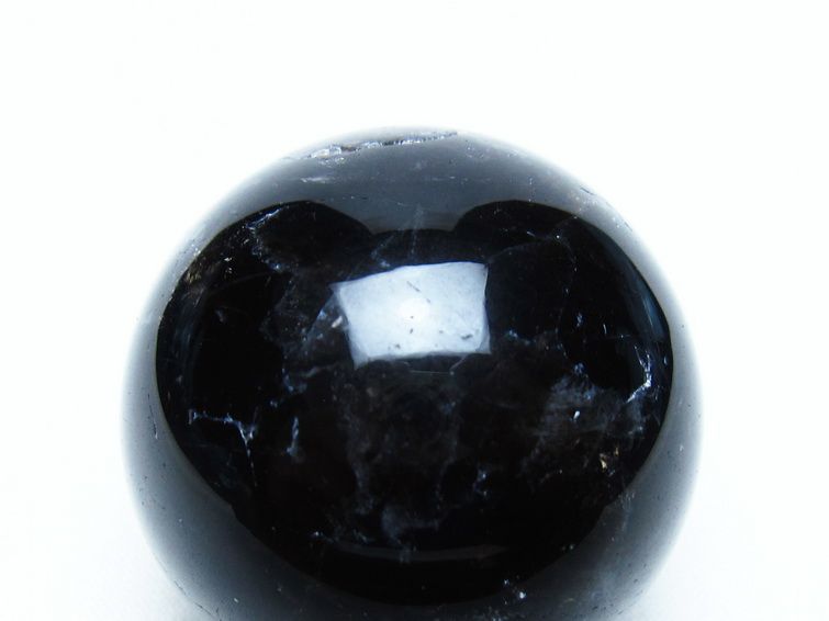 モリオン 丸玉 43mm 黒水晶 スフィア 置物 一点物 141-8067