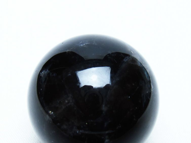 モリオン 丸玉 36mm 黒水晶 スフィア 置物 一点物 141-8068