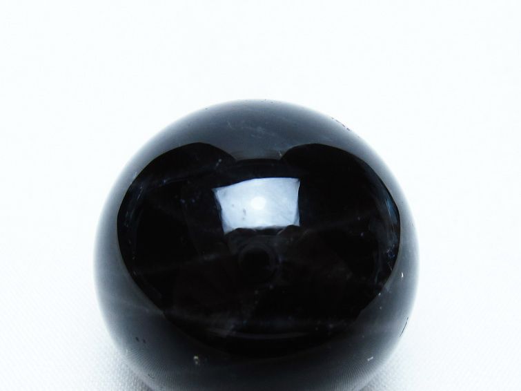 モリオン 丸玉 36mm 黒水晶 スフィア 置物 一点物 141-8069