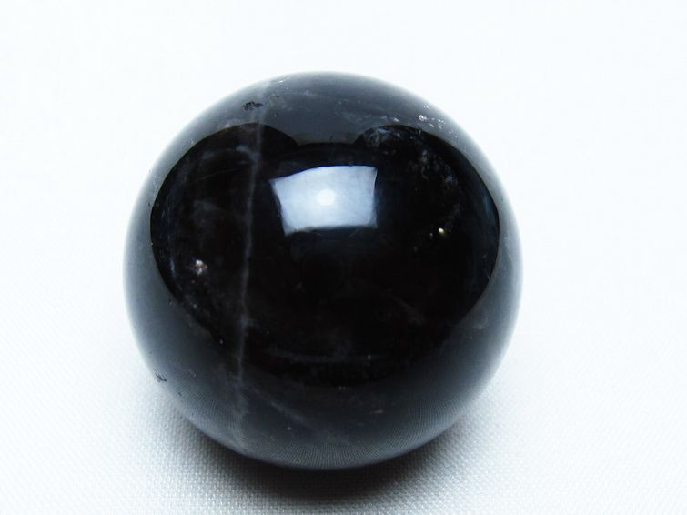 モリオン 丸玉 36mm 黒水晶 スフィア 置物 一点物 141-8070