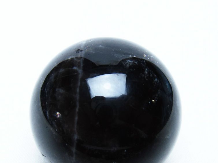 モリオン 丸玉 36mm 黒水晶 スフィア 置物 一点物 141-8070