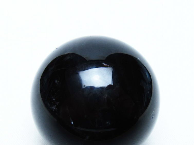 モリオン 丸玉 36mm 黒水晶 スフィア 置物 一点物 141-8072
