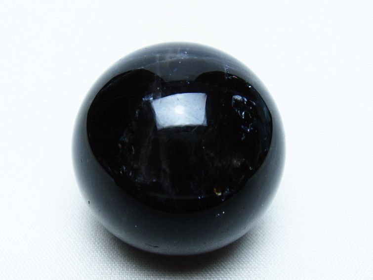 モリオン 丸玉 36mm 黒水晶 スフィア 置物 一点物 141-8080