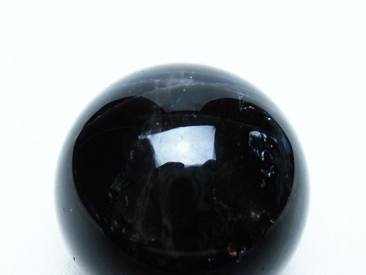 モリオン 丸玉 36mm 黒水晶 スフィア 置物 一点物 141-8080