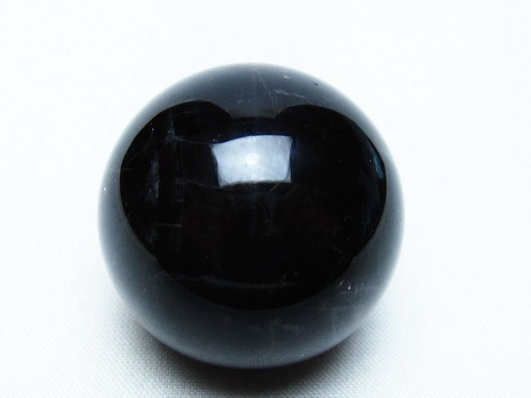 モリオン 丸玉 36mm 黒水晶 スフィア 置物 一点物 141-8082