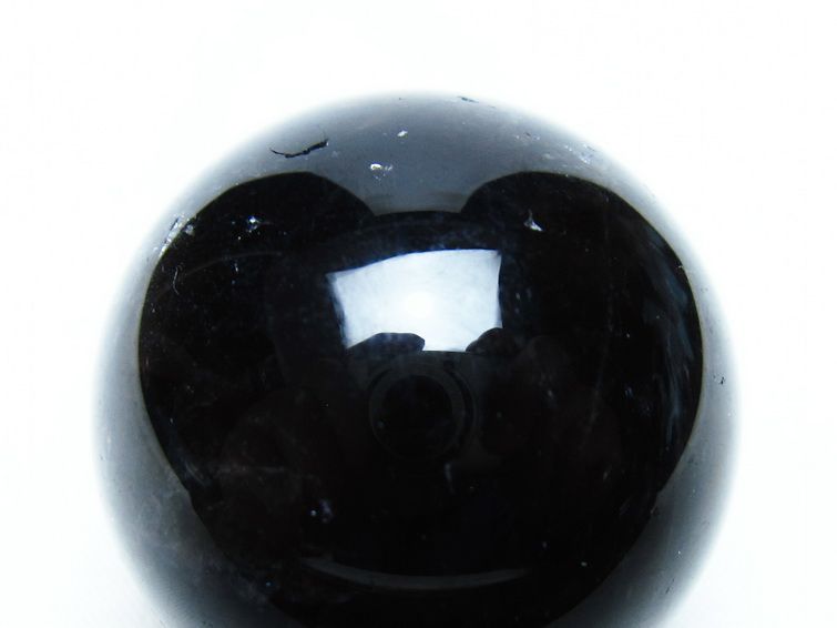 モリオン 丸玉 35mm 黒水晶 スフィア 置物 一点物 141-8087