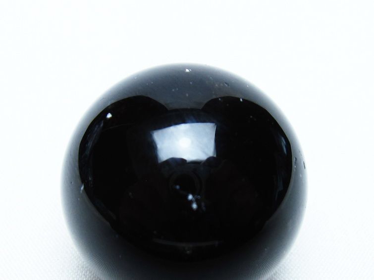 モリオン 丸玉 35mm 黒水晶 スフィア 置物 一点物 141-8089