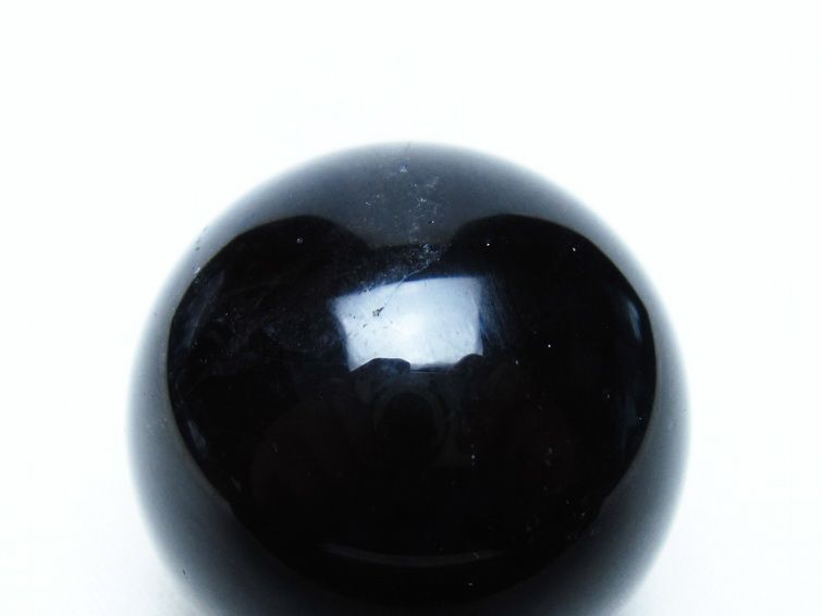 モリオン 丸玉 35mm 黒水晶 スフィア 置物 一点物 141-8091