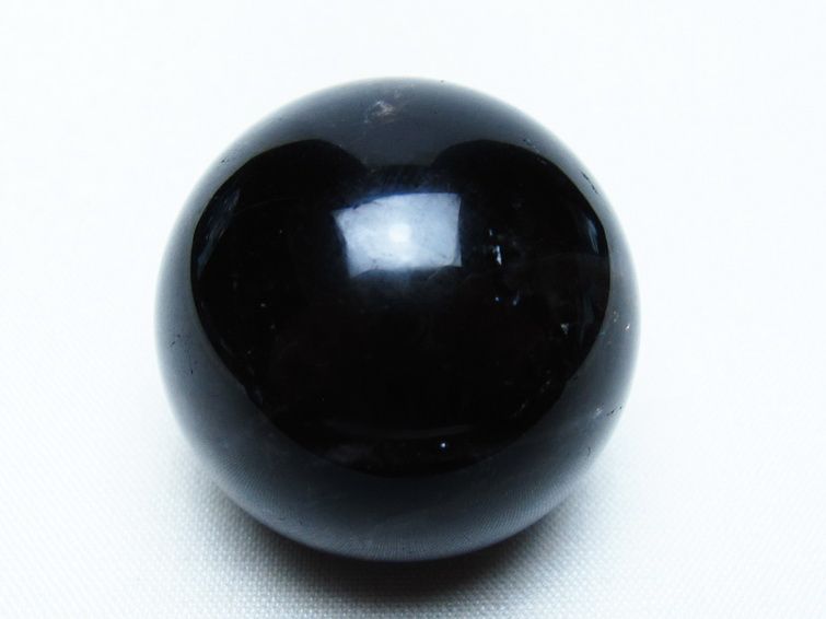 モリオン 丸玉 35mm 黒水晶 スフィア 置物 一点物 141-8092