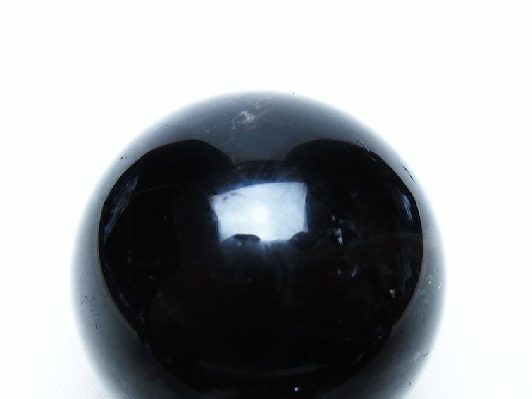 モリオン 丸玉 35mm 黒水晶 スフィア 置物 一点物 141-8092