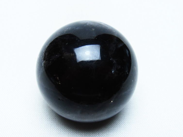 モリオン 丸玉 35mm 黒水晶 スフィア 置物 一点物 141-8094