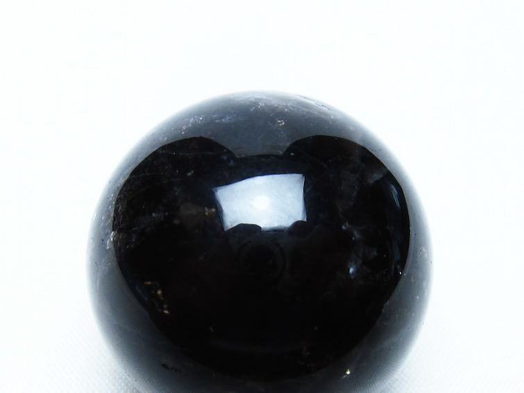 モリオン 丸玉 35mm 黒水晶 スフィア 置物 一点物 141-8094