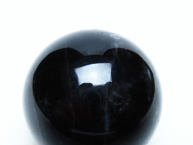 モリオン 丸玉 35mm 黒水晶 スフィア 置物 一点物 141-8096