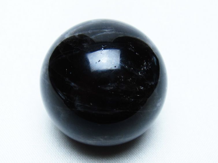モリオン 丸玉 35mm 黒水晶 スフィア 置物 一点物 141-8097