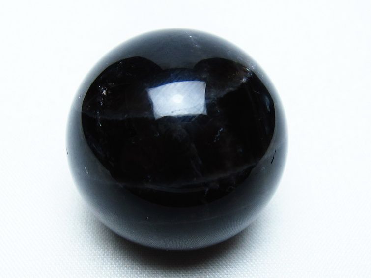 モリオン 丸玉 35mm 黒水晶 スフィア 置物 一点物 141-8098