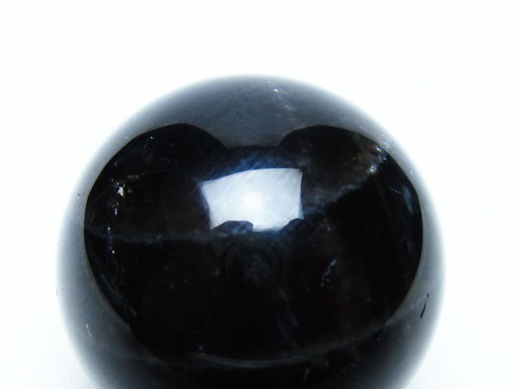 モリオン 丸玉 35mm 黒水晶 スフィア 置物 一点物 141-8098